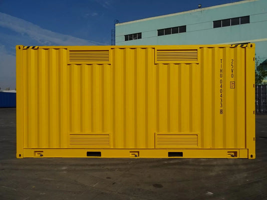 Contenedor Marítimo High Cube de 20 Pies con Apertura Lateral amarillo nuevo
