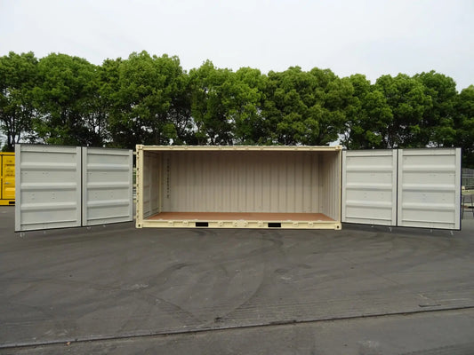 Mini-contenedores de apertura lateral de 19' beige nuevo