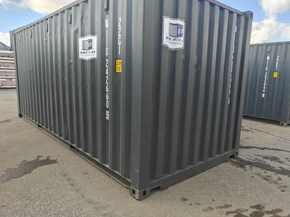 Contenedor seminuevo de 20 pies gris