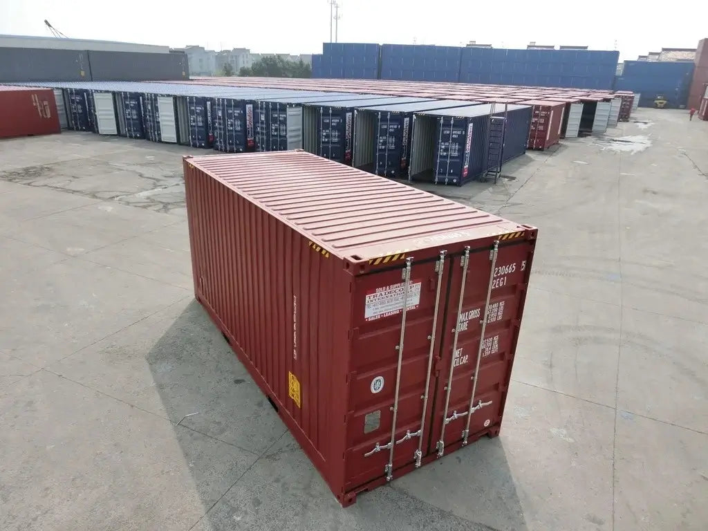 Contenedor de mudanza High Cube 20' (ancho palet) rojo nuevo