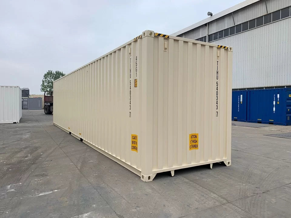 Contenedor Marítimo High Cube de 40 Pies beige nuevo
