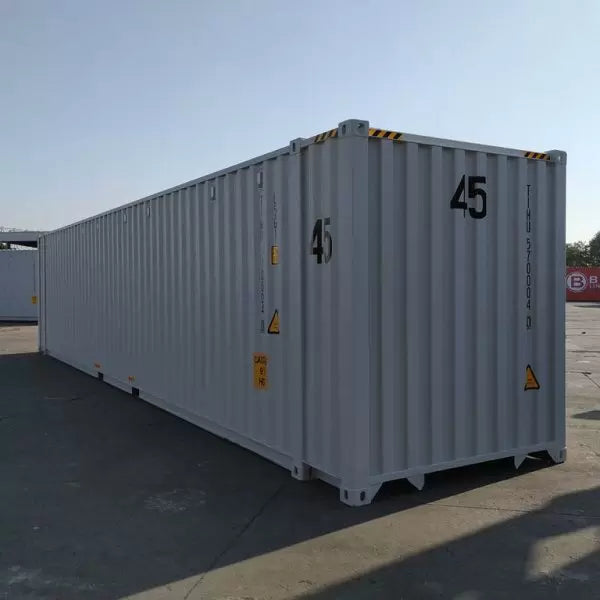 Contenedor Marítimo High Cube de 45 Pies blanco nuevo