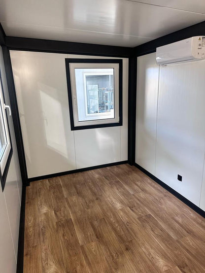 CONTENEDOR DE OFICINA CON BAÑO Y WC 6 X 2,5