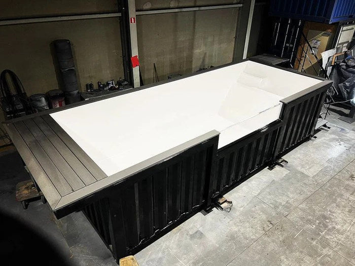 PISCINA CONTENEDOR DE 6 METROS NEGRO