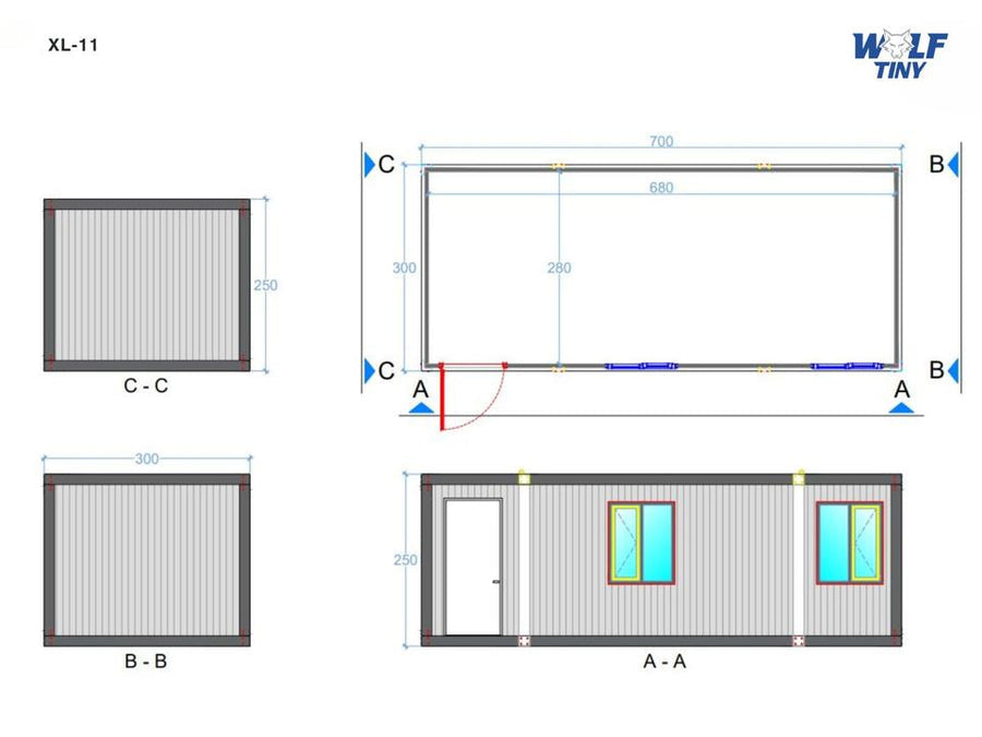 CONTENEDOR DE OFICINA XL