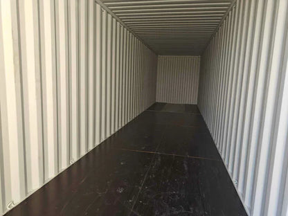 Contenedor seminuevo High Cube de 40 pies verde