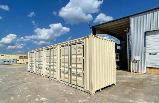 Contenedor High Cube 40' con doble puerta lateral beige nuevo