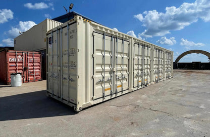 Contenedor High Cube 40' con doble puerta lateral beige nuevo