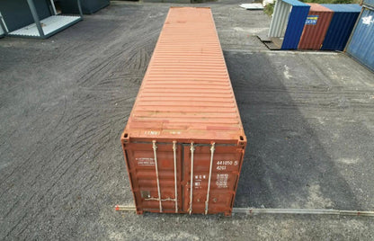 Contenedor usado High Cube de 40 pies rojo