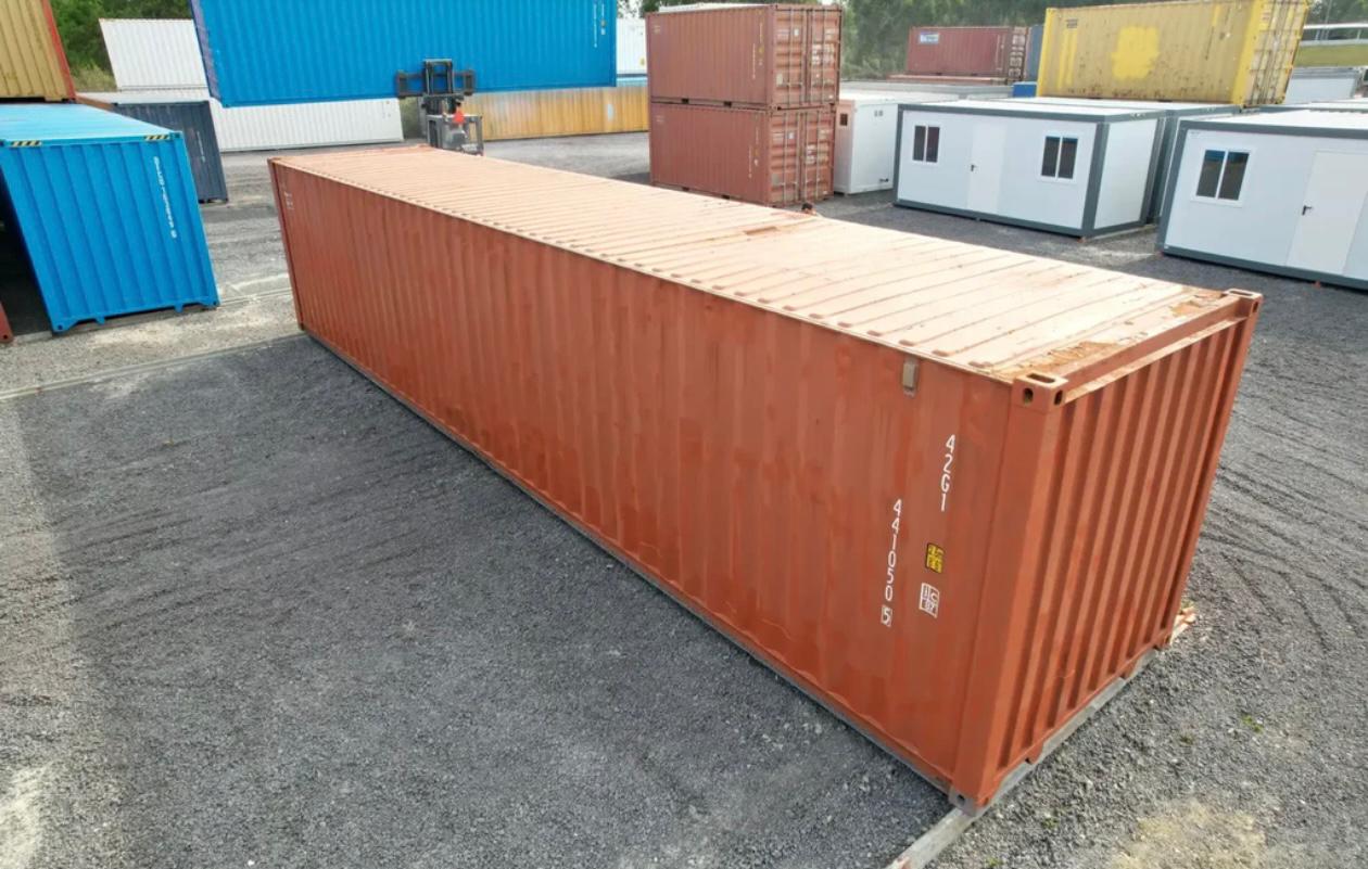 Contenedor usado High Cube de 40 pies rojo