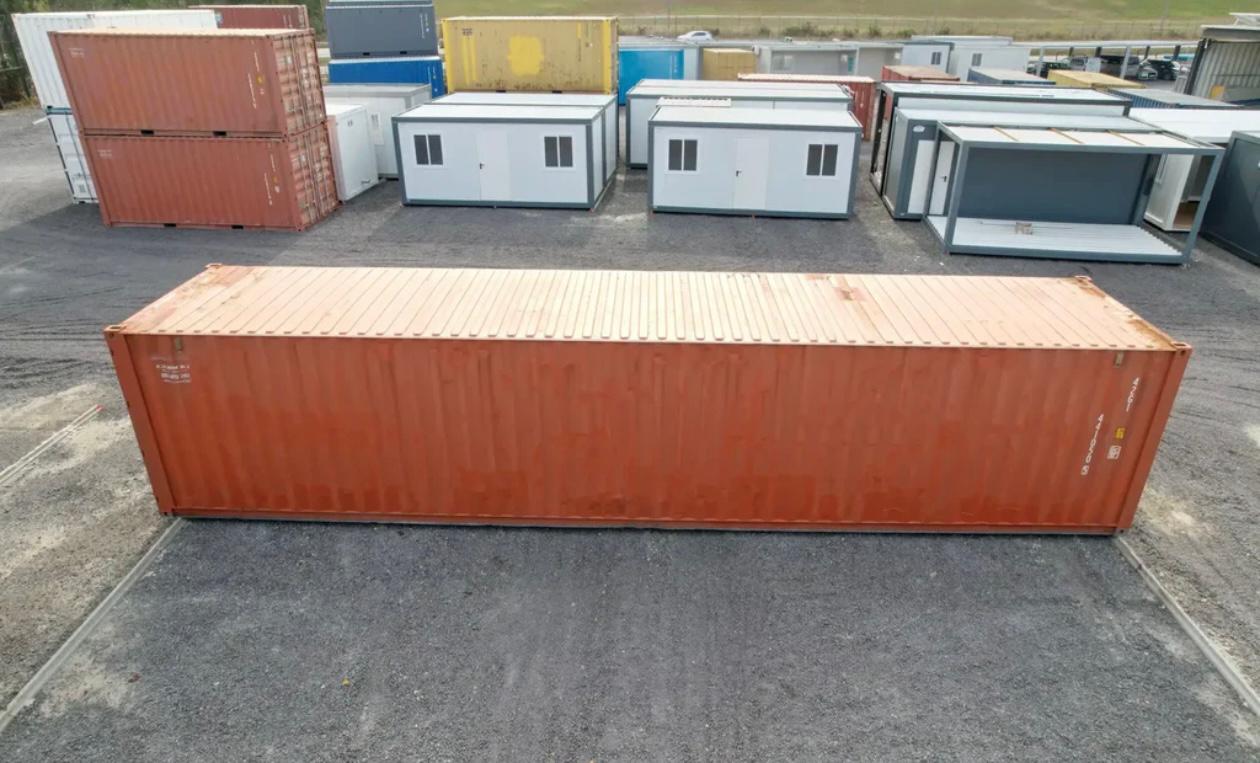 Contenedor usado High Cube de 40 pies rojo