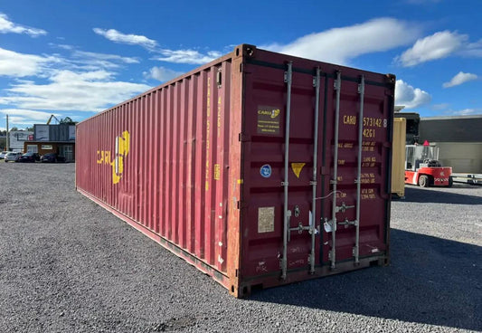 Contenedor usado High Cube de 40 pies rojo