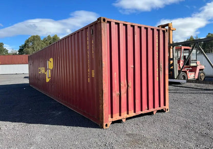 Contenedor usado High Cube de 40 pies rojo