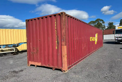 Contenedor usado High Cube de 40 pies rojo