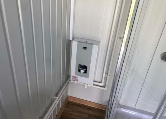 Contenedor sanitario +wc + ducha + cisterna